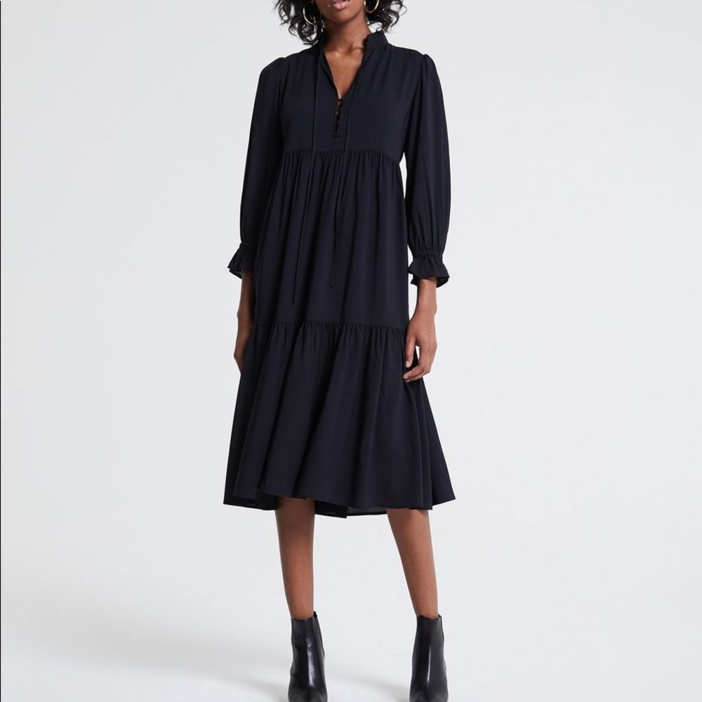 AG Black Celeste Dress in Dark Cove